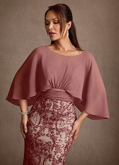 Azazie Charlene 신부의 어머니 드레스 인어 레이스 플로어 기장 드레스 image4