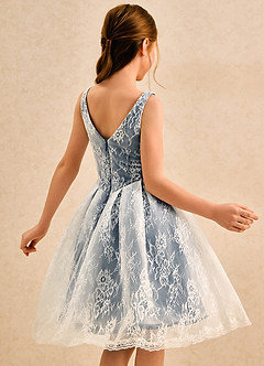 Azazie Cubbie Girls Formal Flower Girl Dresses Neptune A-Line Lace Dress image2