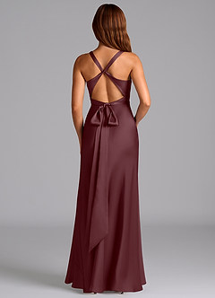 Azazie Hati Brudtärnklänningar Klä av Sjöjungfru i Stretch Satin Sangria image7