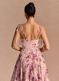 Harmony Mauve Floral Midi Dress image6