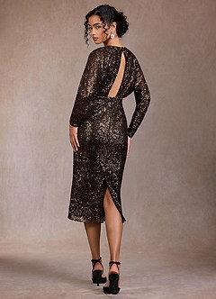 Haven Bronze Midi Dress image7
