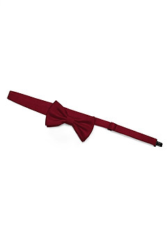 front Boy's Matte Satin Pre-Tied Bow Tie