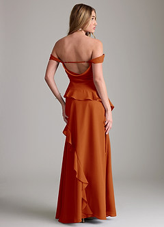 Azazie Sloane Bridesmaid Dresses Paprika A-Line Sweetheart Neckline Chiffon Dress image7