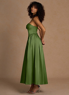 Maxi jurk Eloise Olijfgroen image3