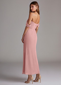 Azazie Saige Vestidos de damas de honor Vestido de Rosa Polvorienta de Gasa de Corte Sirena Convertible con Vestidos sin tirantes image7