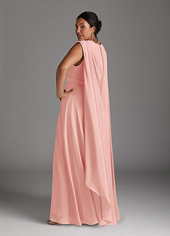 Azazie Isa Mother of the Bride Dresses Rosette A-Line V-Neck Pleated Chiffon Dress image12