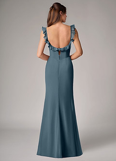 Azazie Callie Bridesmaid Dresses Twilight Mermaid Side Slit Chiffon Convertible Dress image2