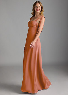 Azazie Lizet Bridesmaid Dresses MAI TAI A-Line Sweetheart Neckline Chiffon Dress image4
