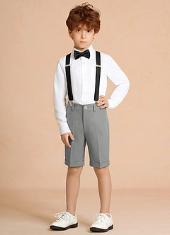 front Oliver Gris Conjunto de 4 piezas de pantalones cortos para niño