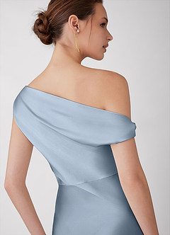 Vestido Azul Polvoriento Largo Avela image2