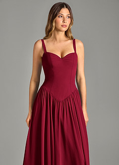 Azazie Evadina Suknie dla druhen Linia A Gorset Szyfon Do ziemi Sukienka image6