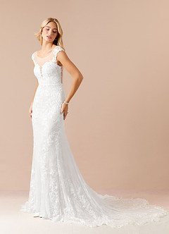 Azazie Bellarosa Final Sale Mermaid Sequins Lace Brides Dress image3