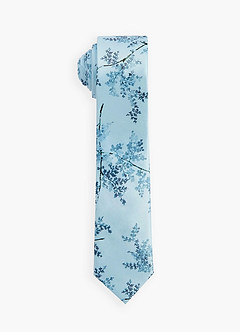 front Matte Satin Skinny Tie and Pocket Square Set