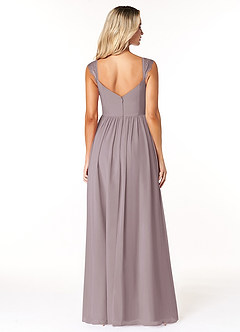 Azazie Cleobella Bridesmaid Dresses Dusk A-Line Sweetheart Lace Chiffon Dress image2