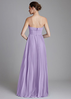 Azazie Mariana Bridesmaid Dresses Lilac A-Line Strapless Chiffon Dress image7