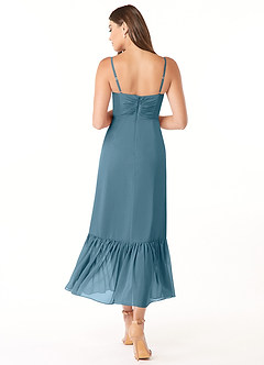 Azazie Justina Bridesmaid Dresses Bermuda A-Line Sweetheart Neckline Chiffon Dress image2