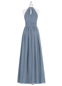 Azazie Cherish Bridesmaid Dresses Twilight A-Line Pleated Chiffon Dress image7