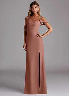 Azazie Callan Bridesmaid Dresses Cedar Rose Mermaid Pleated Chiffon Convertible Dress image1