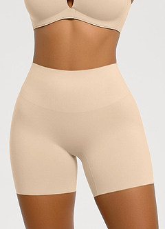 front Shorts moldeadores sin costuras de cintura alta con control de abdomen