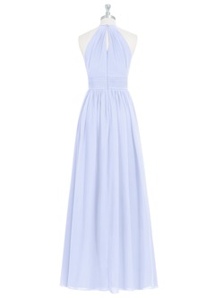 Azazie Cherish Robes de demoiselle d'honneur Robe Trapèze en Mousseline de soie Plissée Lavande image7