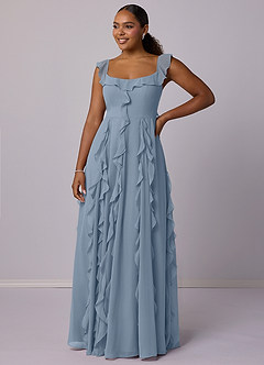 Barbie ♥ Azazie Bridesmaid Dresses A-Line Chiffon Floor-Length Dress with Pockets image9