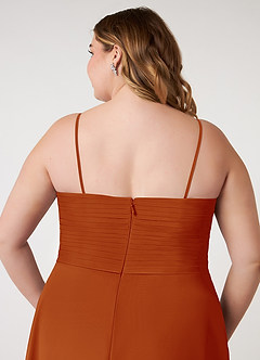 Azazie Arabella Allure Final Sale Paprika A-Line Sweetheart Neckline Chiffon Convertible Dress image15