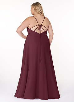 Azazie Everleigh Bridesmaid Dresses Cabernet A-Line Sweetheart Pleated Chiffon Dress image9
