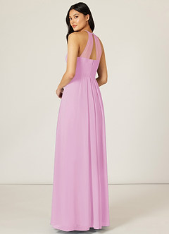 Azazie Sarah Brautjungfernkleider Empire Plissee Chiffon Kleid Bonbonrosa image5