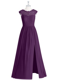 Azazie Arden Bridesmaid Dresses A-Line Chiffon Floor-Length Dress with Pockets image5