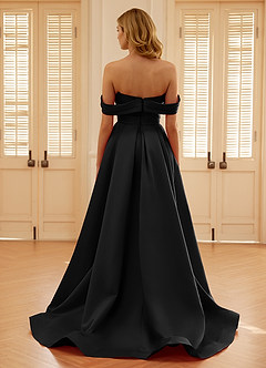 Seraphinaie Black A-line Prom Dress image8
