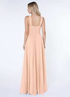 Azazie Kaleigh Bridesmaid Dresses English Rose A-Line Pleated Chiffon Dress image2