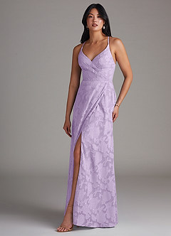 amazon lavender bridesmaid dresses Long Lavender Bridesmaid Dresses Maxi Chiffon Cheap Bridesmaid Dresses with  Sash ARD1193