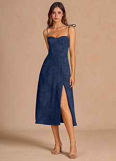 Ophelie Navy Midi Dress image3