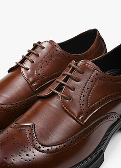 front PU Brogue Business Loafers