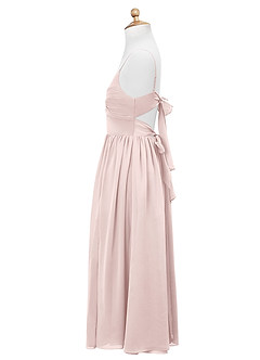 Azazie Zeya Junior Blushing Pink A-Line Chiffon Dress image9