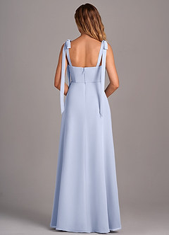 Azazie Debra Bridesmaid Dresses Lavender A-Line with Pockets Chiffon Convertible Dress image3