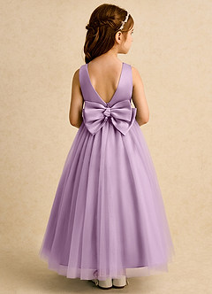 Azazie Lior Flower Girl Dresses Wisteria Ball-Gown Pleated Tulle Dress image5