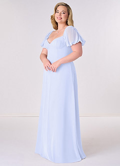 Barbie ♥ Azazie Bridesmaid Dresses Lavender A-Line Pleated Chiffon Dress image9