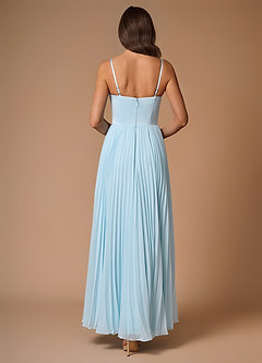 Anita Sky Blue Pleated Maxi Dress image2