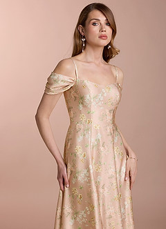 Ania Blush Garden Print Gown image3