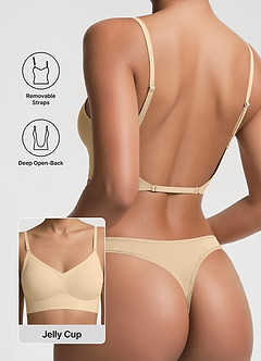 front Jelly Cup bh med lav ryg