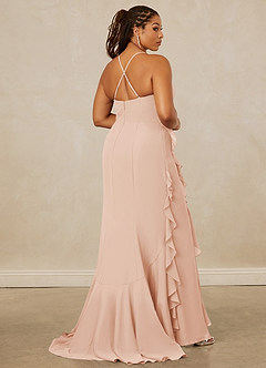 Christian Siriano Bridal for Azazie 1006 Bridesmaid Dresses English Rose Mermaid Ruched Chiffon Dress image15