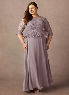 Azazie Averie Mother of the Bride Dresses Dusk A-Line Boatneck Sequins Chiffon Dress image8