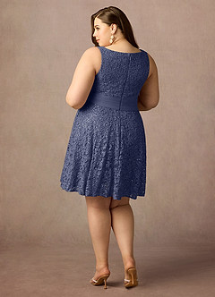 Azazie Beth Mother of the Bride Dresses Stormy A-Line Scoop Sequins Chiffon Dress image15