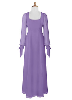 Azazie Leonia Junior Tahiti A-Line with Pockets Chiffon Dress image7