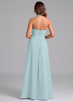 Azazie Darlyn Bridesmaid Dresses Mist A-Line Pleated Chiffon Dress image2