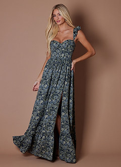 vestido Maxi Flor Índigo Kerra image6
