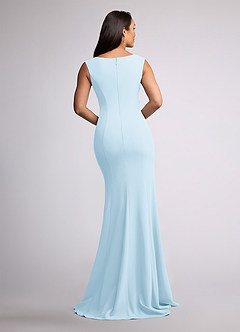 Azazie Juliane Mother of the Bride Dresses Sky Blue Mermaid Sequins Lace Dress image4