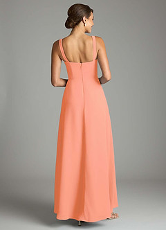 Azazie Debra Bridesmaid Dresses Sunset A-Line with Pockets Chiffon Convertible Dress image6