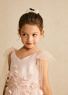 front Pearl Bow Barrette